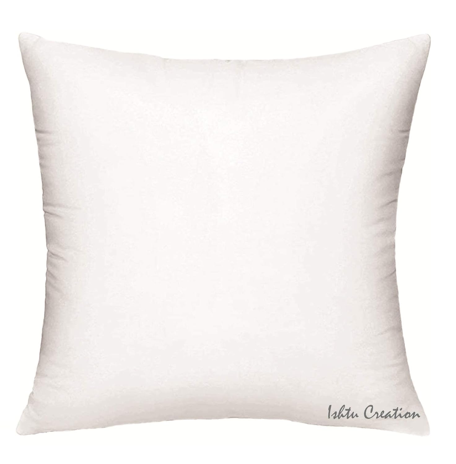 Buy ISHTU CREATION 18x18 Inch Square Microfiber Soft and Fluffy White