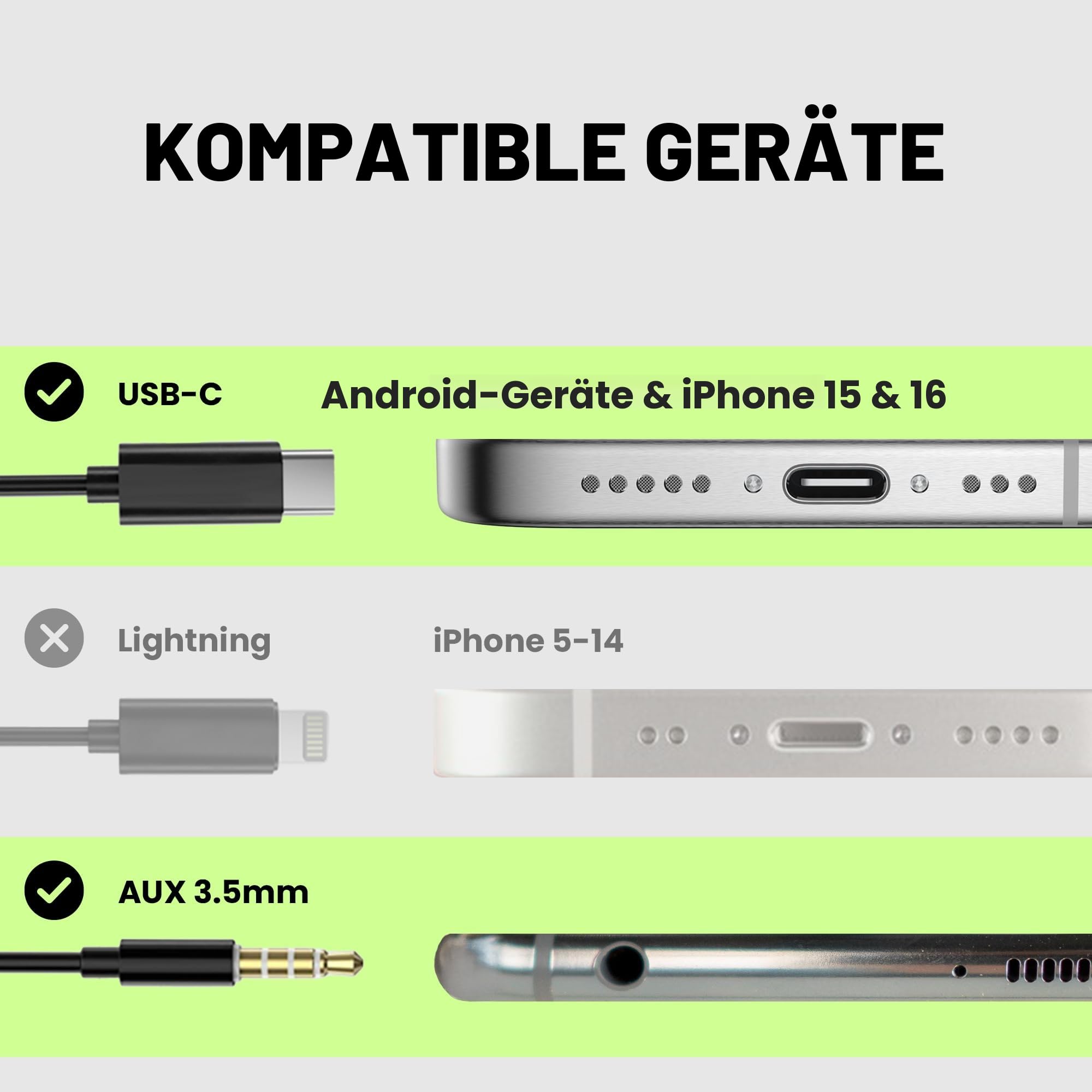 Avantree Slumber B Kissenlautsprecher für Seitenschläfer, kabelgebunden, USB-C & AUX, Podcasts & Hörbücher