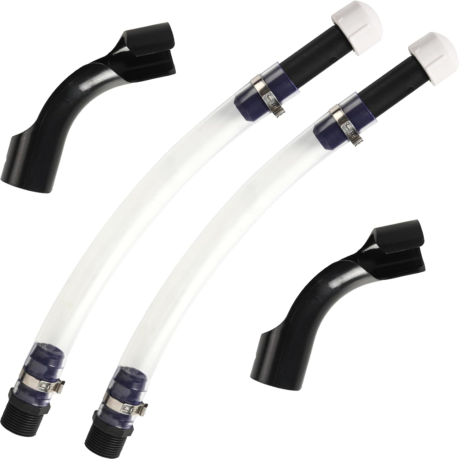 Calvana Fuel Jug Hose 3044 Replacement Kit with 2 Elbow Adapters,2 Fuel Hoses with Valve,Compatible with VP Racing Fuel Jug,5.5 and 10 Gallon Fuel Cans,Diesel Fuel Can,Dirt Bike,Motorcycle Accessories