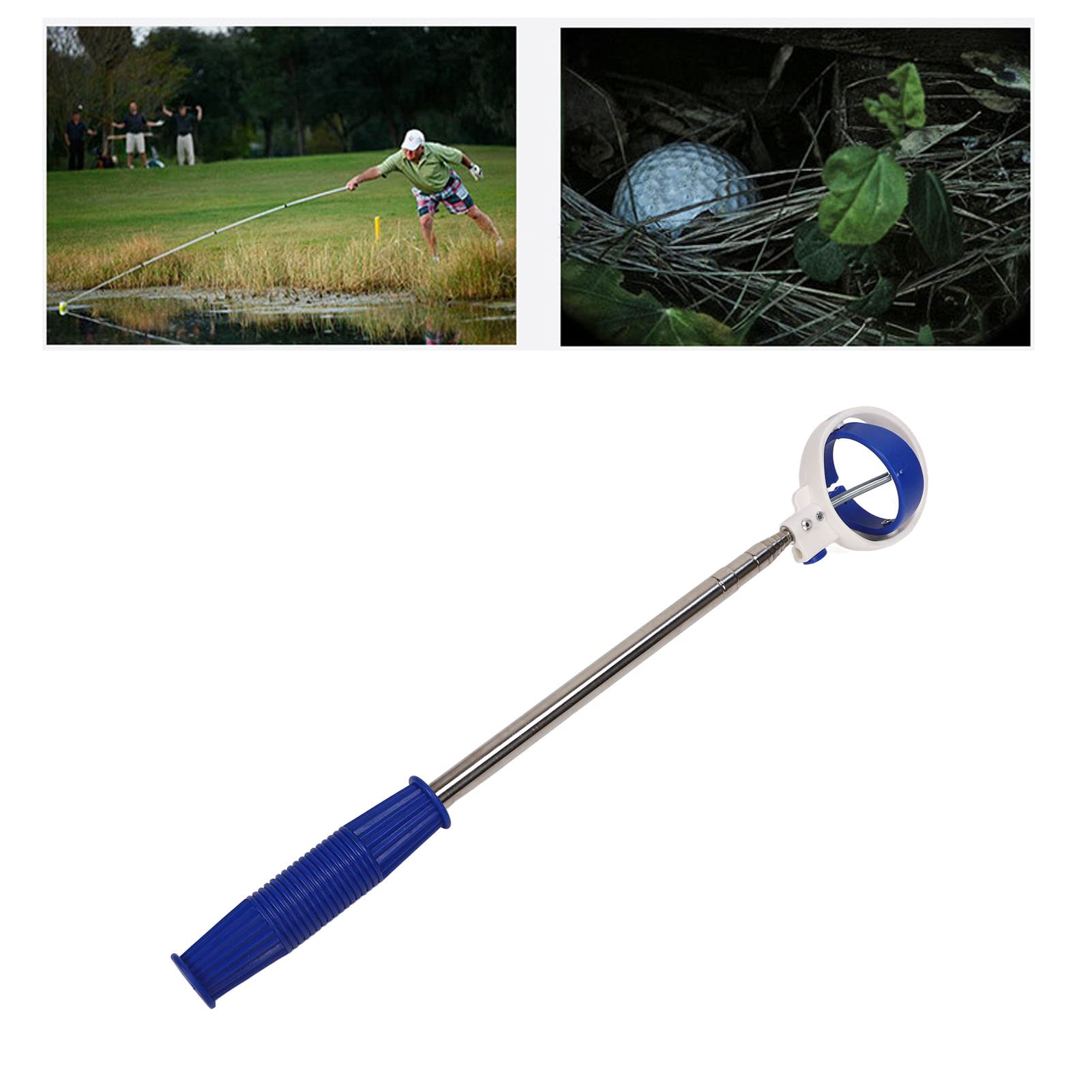 Golf Ball Retriever, 80,71/15,75 Pollici in Acciaio Inox Telescopico Palla Picker 8 sezioni Pallina da Golf Grabber Golf Pick Up Accessori per Gli Uomini