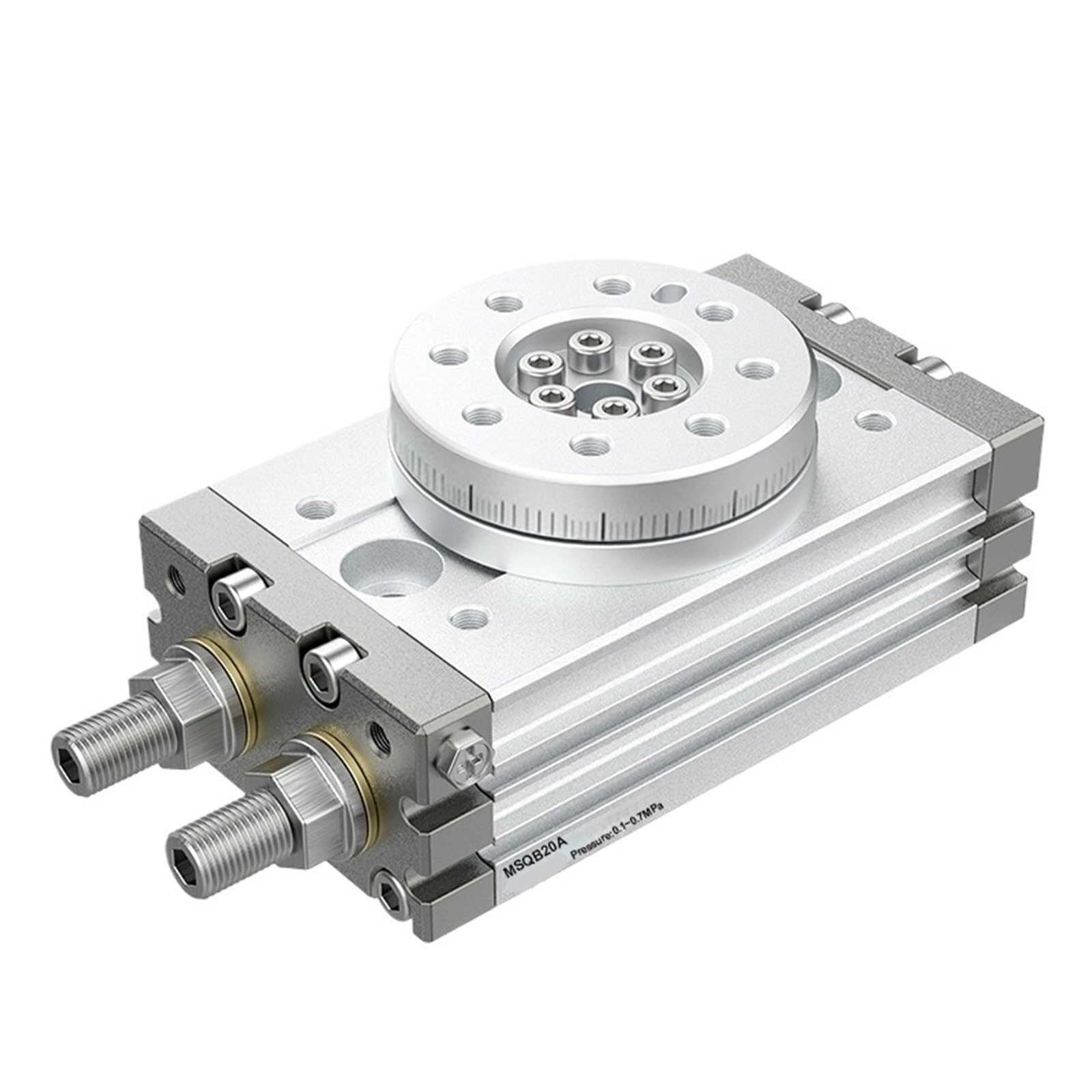 RCGKNNMUZ 1pcs Pneumatic Rotary Cylinder Adjustable 0-190 Degrees MSQB10A MSQB20A MSQB30A MSQB50A MSQB20R MSQB30R(MSQB20A)