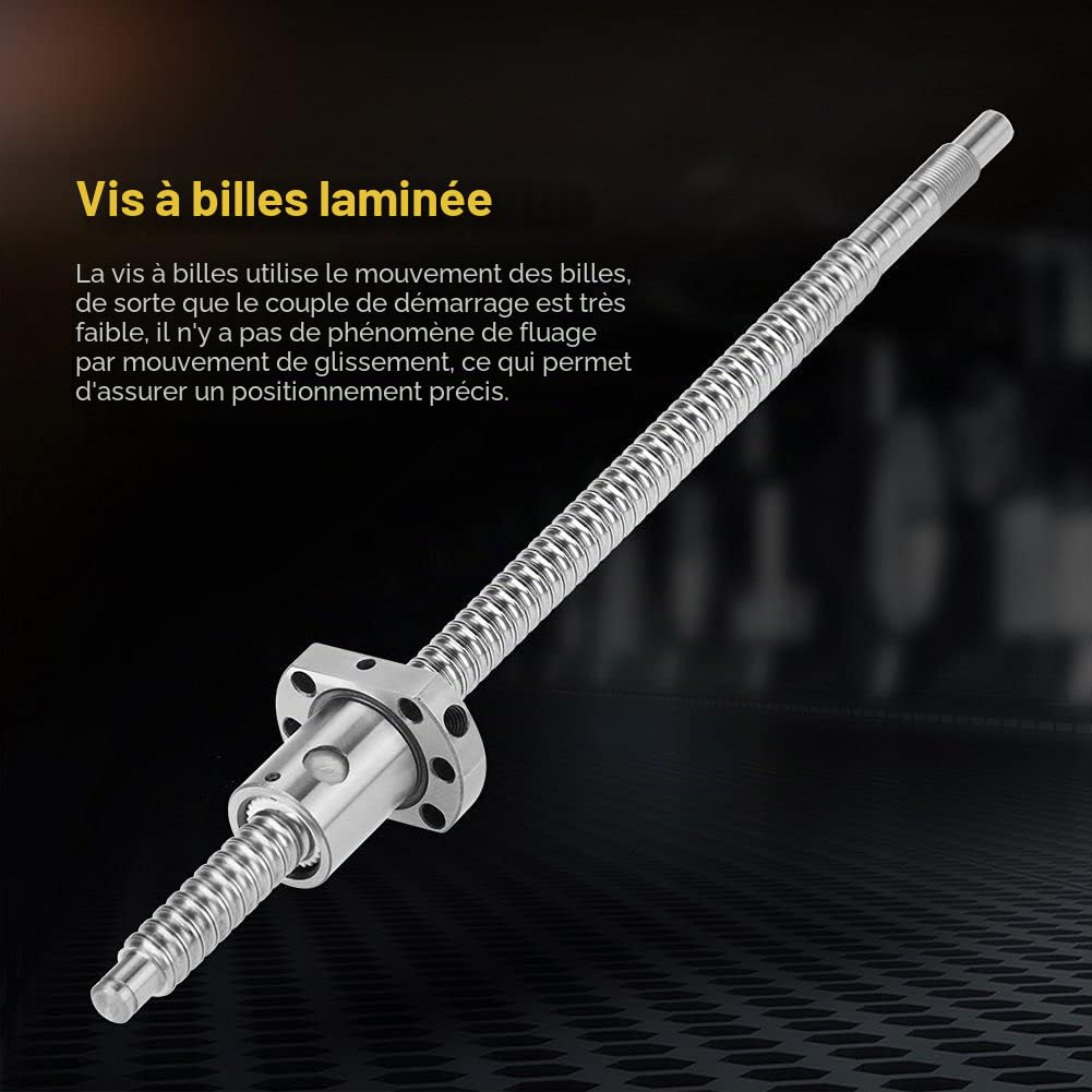 SFU1204 Vis À Billes Roulee Sans Supports Anti Backlash Longueur 300mm Diamètre De Vis 12mm Pour Machines Cnc Et Imprimantes 3D