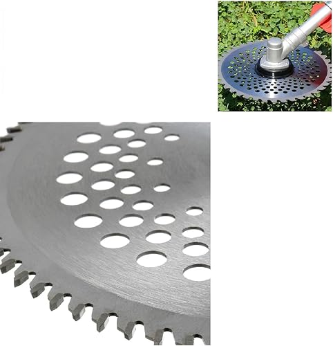 Miniatura 4 de 8" 80T Carburo Punta Cepillo Cortar Cuchilla Weedeater Cuchilla Trimmer Blade
