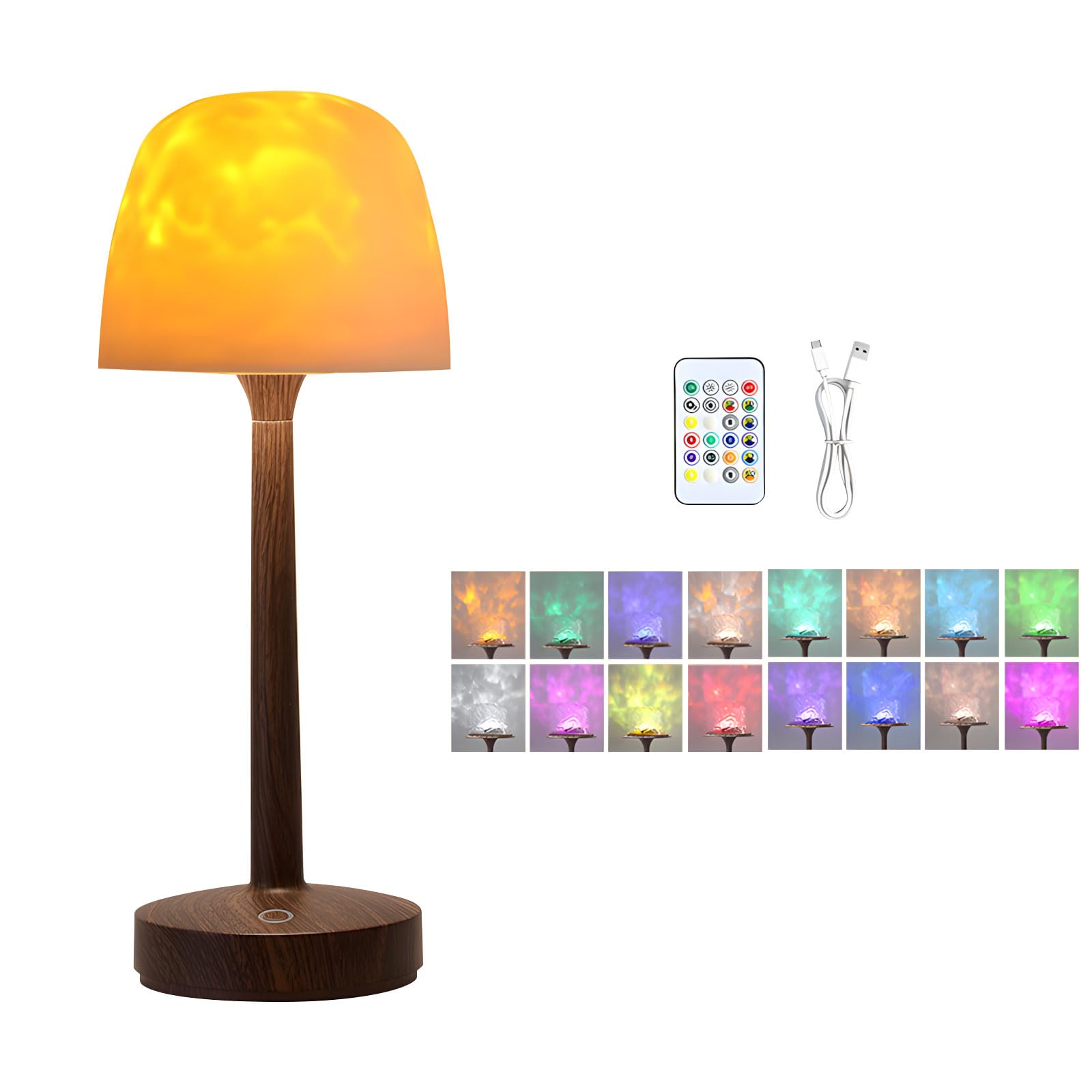 APGLSXY Of 1 Transportable Sea Fluctuation Moodlamp Morning Battery Life Mobile Action Excellent for Backpacking Travel Soft Lighting