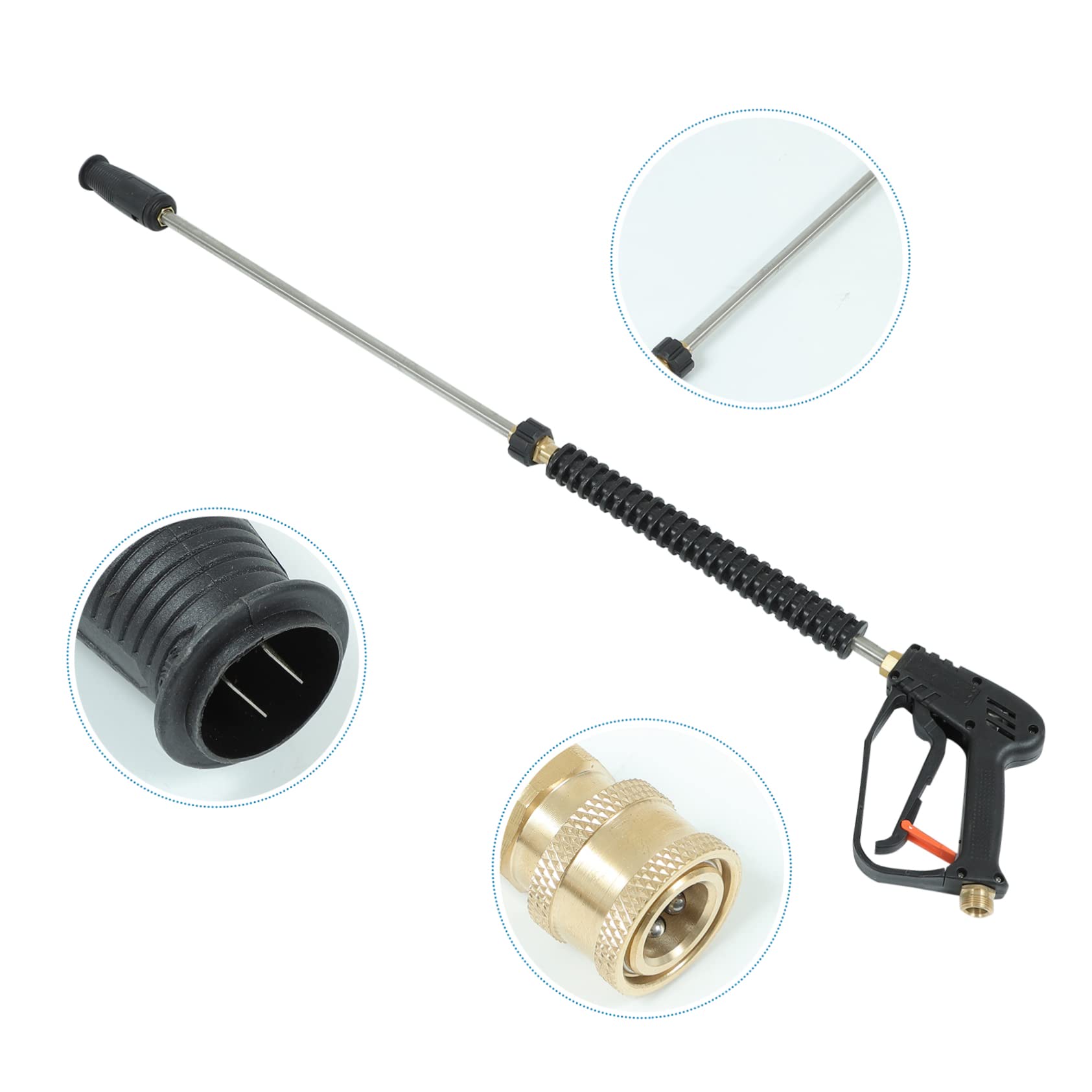 ibasenice Boquilla De Hidrolimpiadora Compatible Lanza De Hidrolimpiadora De Alta Presión Accesorios De Lavadora para Coche para Lavado De Coches