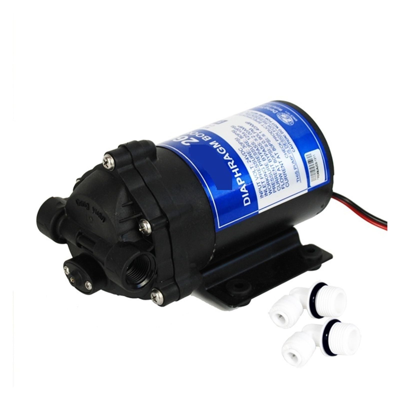 Bomba de refuerzo for filtro de agua, bomba de presión for sistema de ósmosis inversa de 100 gpd, 2600NH Debajo del fregadero