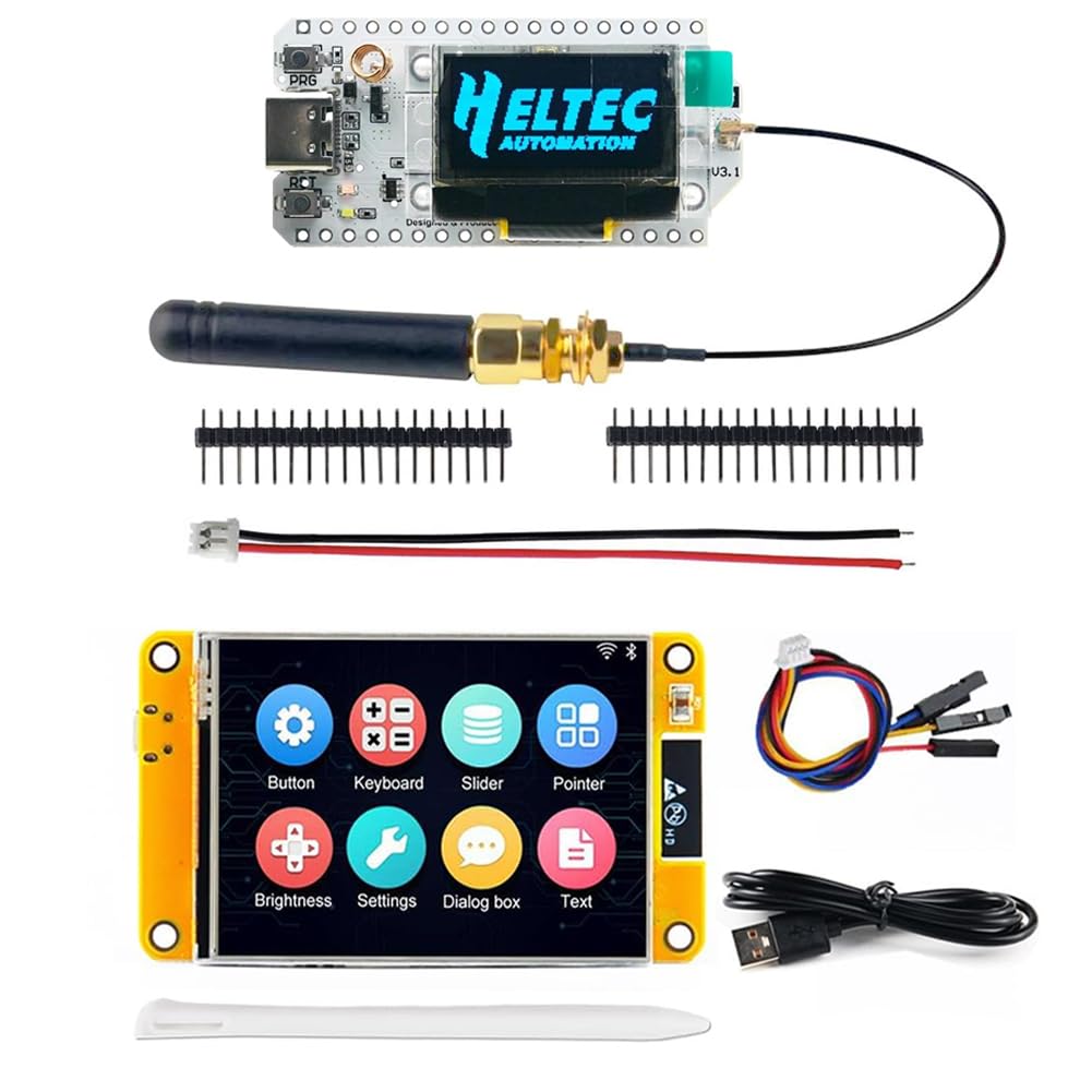 ESP32 LoRa V3 Development Board WiFi Bluetooth SX1262 0.96-inch OLED Display + ESP32 Development Board ESP32-2432S028R Screen
