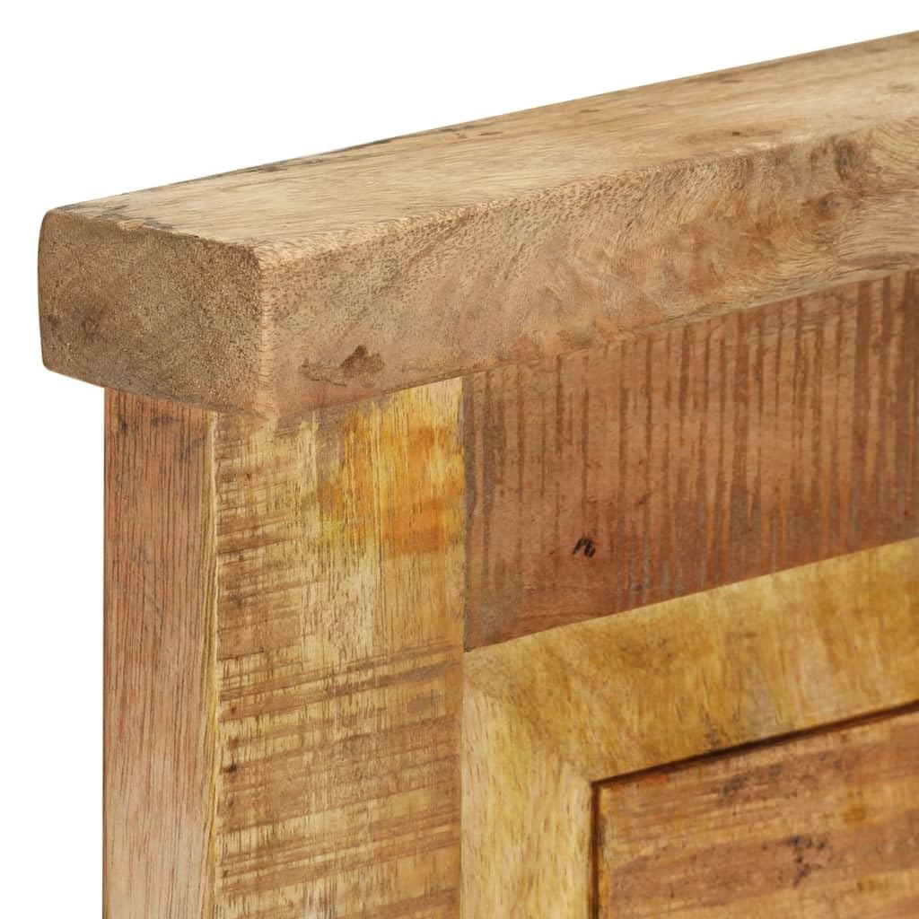 Lot de 2 penderies en bois massif de mangue 38 x 100 cm avec 4 crochets, porte-manteau mural en bois pour couloir, chambre à coucher, couloir, patère, sac
