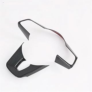 Interior Trim Centre Console for Kia for Ceed for Xceed for Proceed for K5 2018 2019 2020 2021 2022 Carbon Fibre Steering Wheel Cover Trim Sticker Accessories Car Styling (2 Pieces a Set)