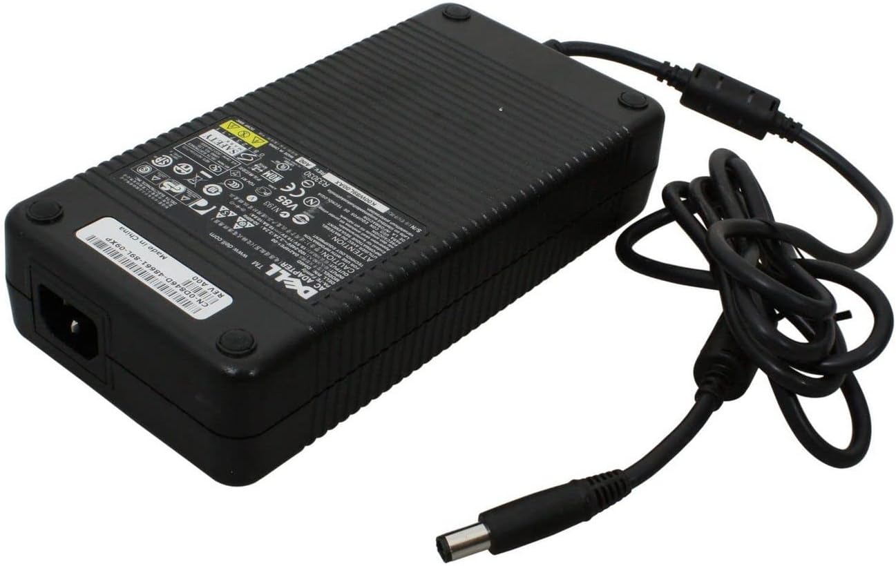 Dell AC-Adapter 210W, 19.5V 10.8A, Barrel Connector, 12.3A / 19.5V, 100-240V / 50-60 Hz, Black, Wall Mount, Travel, Charging Indicator