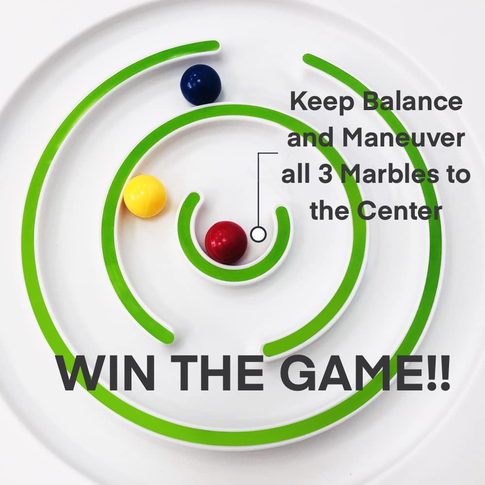 Balance Board Kids - Wobble Board, Rocker Boards, Maze Design with 3 Balls - Stable 4 Way Rocker Base, Fun Game Toys Suitable for Kids and Playful Adult