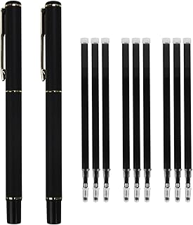 RUIXIA 50Pcs Heat Erase Fabric Marking Pens Refills with 2 Pen Iron Off Water Soluble Ink Auto-Vanishing Pen Tailors Chalk...