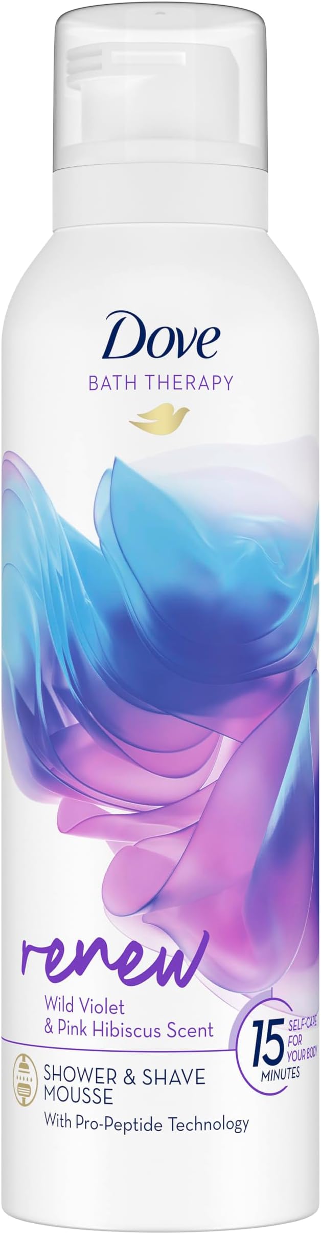 Bath Therapy Renew Wild Violet & Pink Hibiscus Scent Shower Foam Shower Mousse with Pro-Peptide technology to leave your skin soft 200 ml