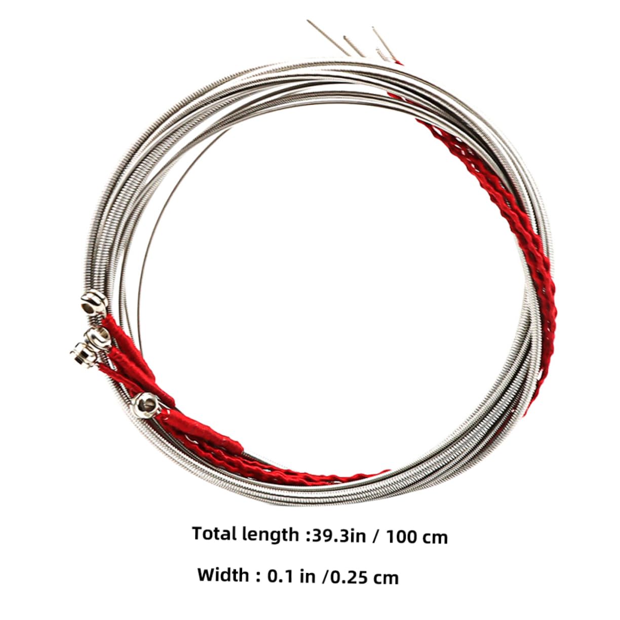 VICASKY 4pcs Set Acoustic Bass Strings Replacement Metal Strings for Bass Guitar Stylish Design Easy Installation Supplies