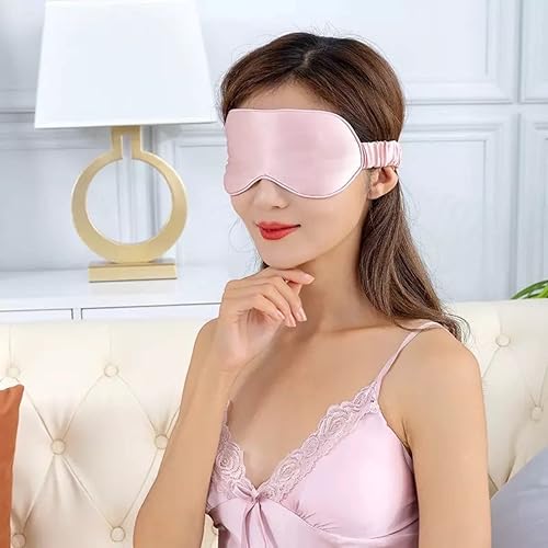 Miniatura 3 de Pink Sleep masks for women with elastic headband, Soft Eye Masks, Lightweight Comfortable Blindfold, silk eye mask
