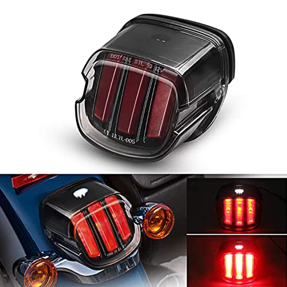 Buy Smoked LED Tail Light Brake Light Motorcycle Taillights Compatible