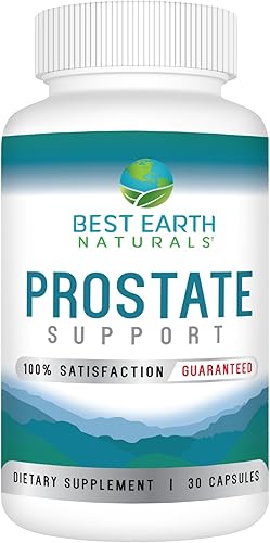 Best Earth Naturals Suplemento de apoyo de próstata para hombres - Soporte de próstata - Suministro para 30 días