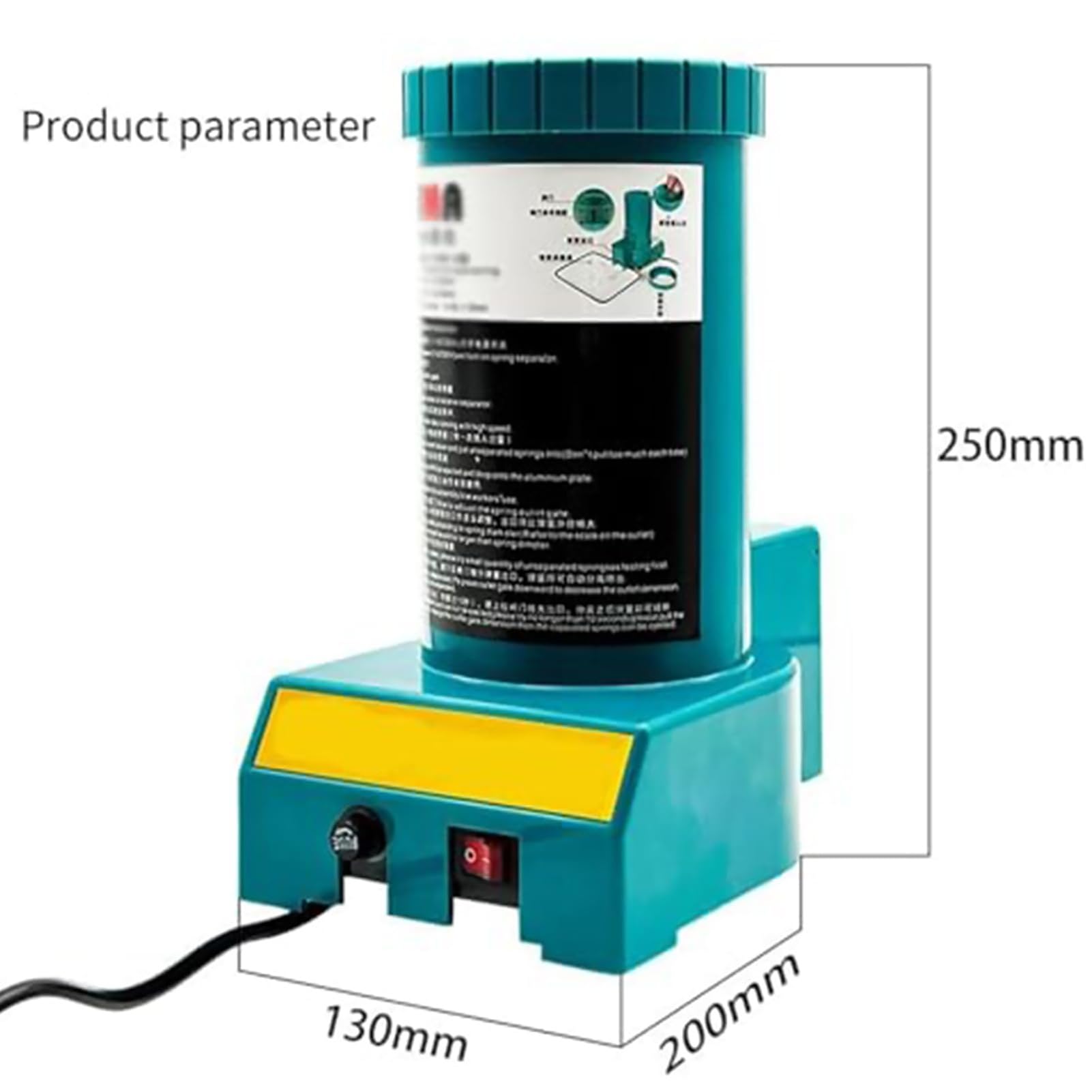 Herramienta separadora de resortes, máquina automática compacta de 30 W para resortes helicoidales, se adapta a 2-15 mm de diámetro y 2-30 mm de longitud, ideal para uso en taller o fábrica