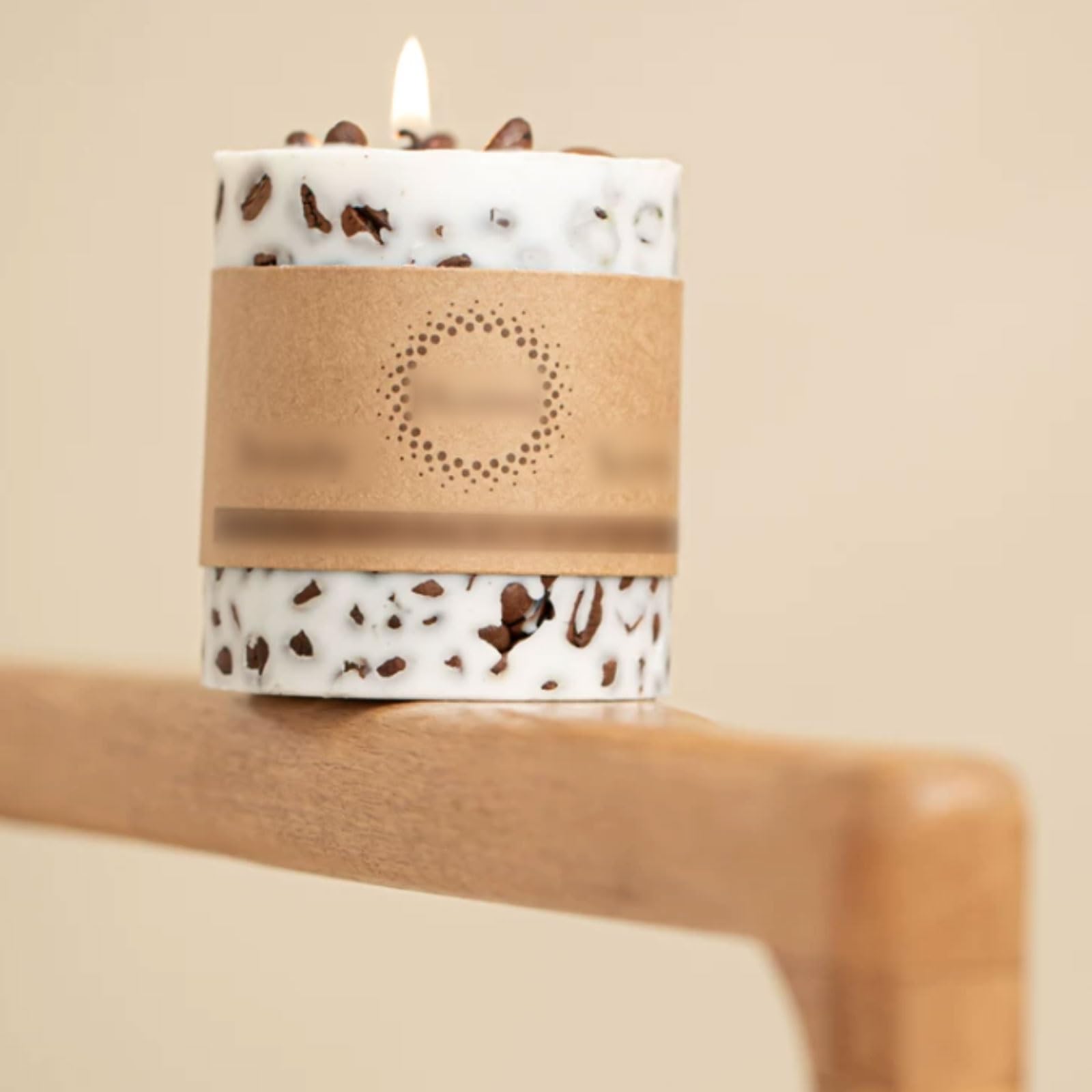 Exquisito Velas de cera de soja, velas de pilar de cera de café, vela perfumada reutilizable, combustión limpia for vacaciones en casa, relajación y Spa meloso