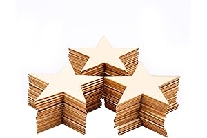 2" SAVITA Unfinished Stars, Celestial Scatter for Crafting, 50 Stars