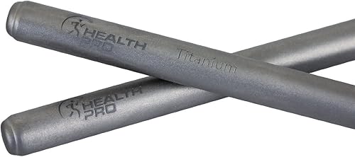 Miniatura 4 de HealthPro Titanium (TI) Palillos profesionales superfuertes y ligeros con bolsa de almacenamiento (2)