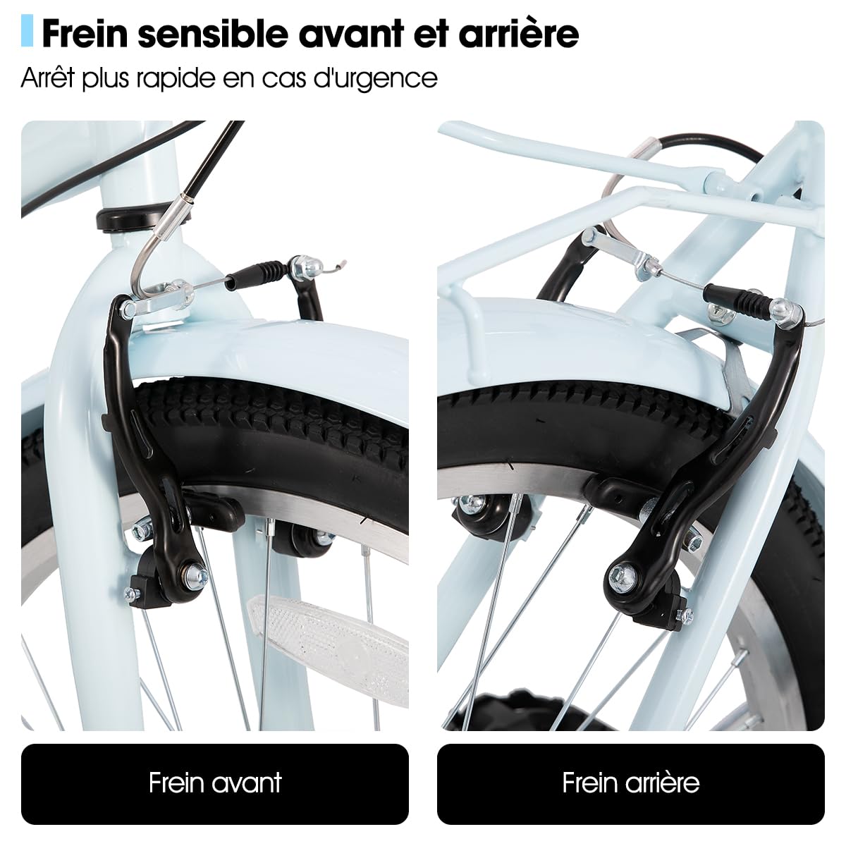 Hiland Beach Cruiser Bike 26 pouces pour hommes et femmes, cadre step-Through Vélo de ville pour adultes avec porte-bagages et panier, pour homme et femme, 7 vitesses