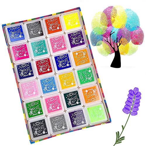 PATIKIL Stempelkissen 2 Stück - Waschbare Tinte Flash Silber