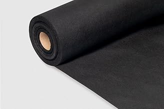 TNT Fabric Effect Tablecloth Roll 1.2 x 50 m | Reusable, Waterproof and Washable | Catering and Events | Colour (Black)