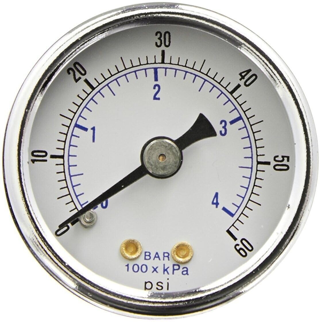 for PIC Gauge 102D-158D Center Back Mount Dry Pressure Gauge 0-60 PSI 1/8 NPT