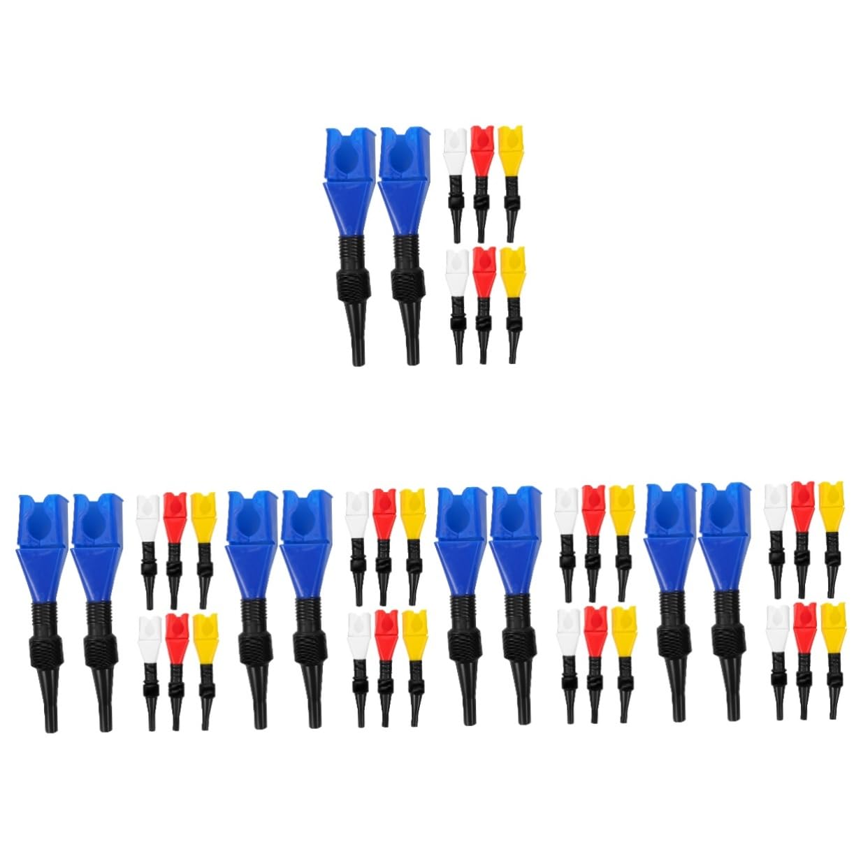 ULTECHNOVO 40pezzi Imbuto Per Con Tubo Flessibile Imbuto Per Cambio Auto e Riempimento Rapido Senza Perdite Design Pratico e Compatto Per Facile Stoccaggio