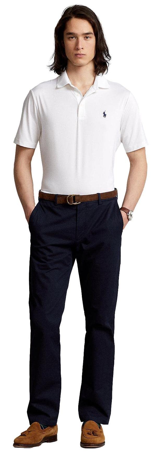 Polo Ralph Lauren Polo Uomo Performance, (Estate 2022) Bianco puro, M