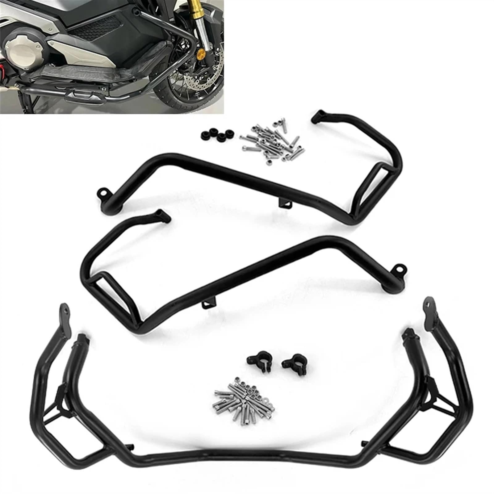 Moto Crash Bars Pour XADV 750 2017 2018 2019 2020 Pour XADV750 Moto Autoroute Supérieure Ou Inférieure Moteur Pare-chocs Crash Bar Protecteur Autoroute Crash Bar Protection(1 Set Crash Bar)