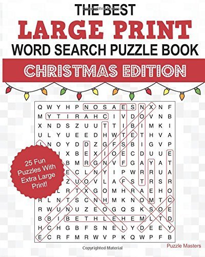 The Best Large Print Christmas Word Search Puzzle Book: A Collection of ...