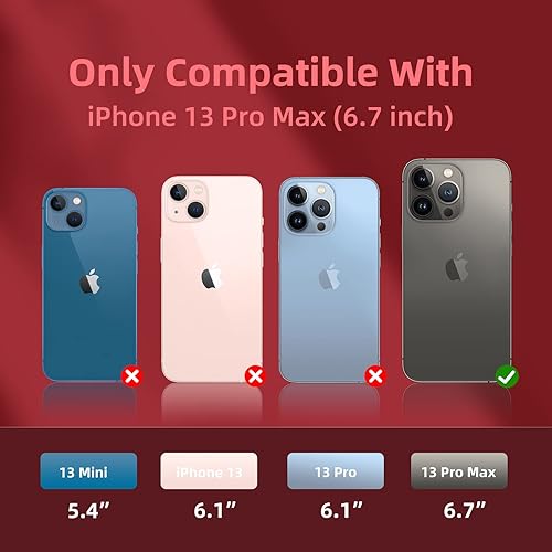 Miniatura 2 de K TOMOTO Funda compatible con iPhone 13 Pro Max para mujer, protección contra caídas antihuellas arañazos a prueba de golpes, funda de silicona