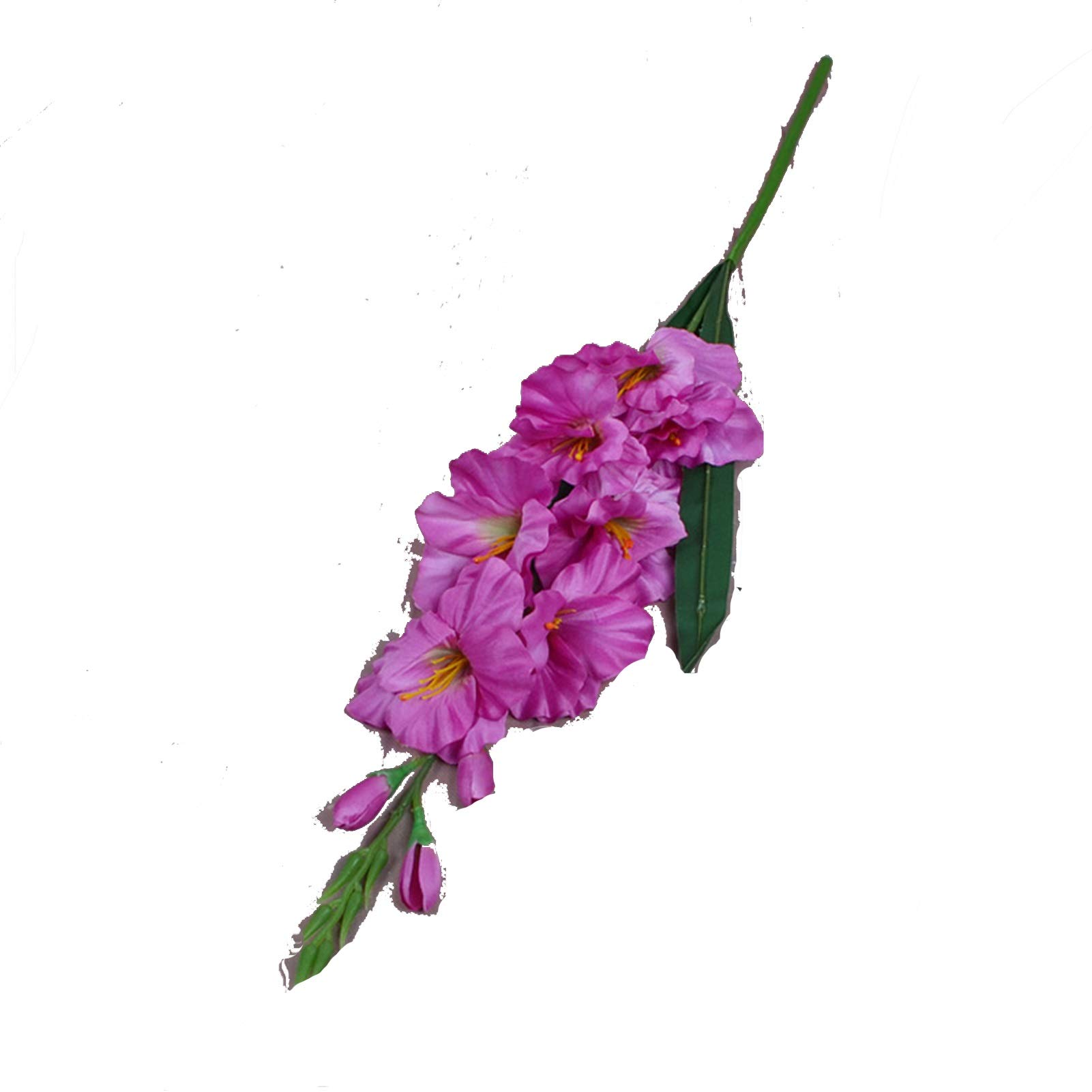Orchides et gladioli artificiels real touch en soie pour centre de table