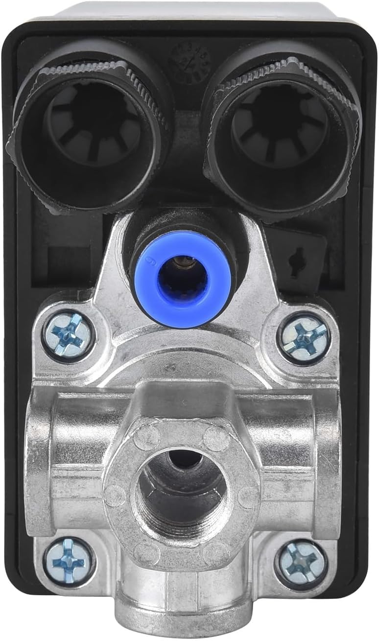 Straight head quick air compressor pressure switch 90-120psi 4-port electric air compressor tool accessories