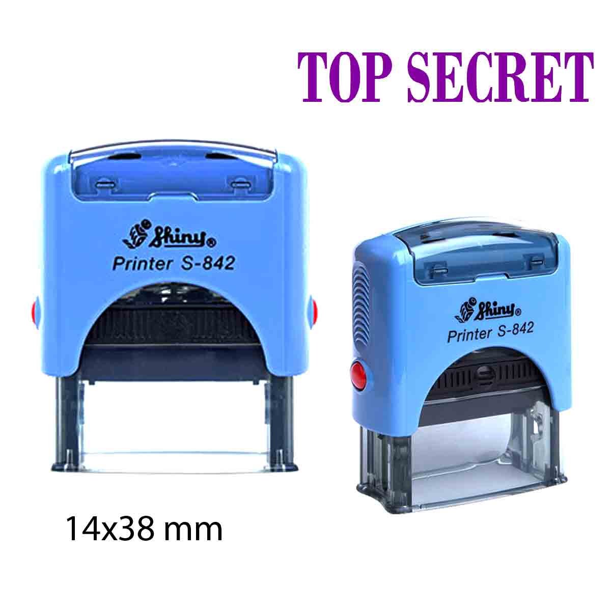 TOP SECRET Shiny Self Inking Rubber Stamp Office Stationary
