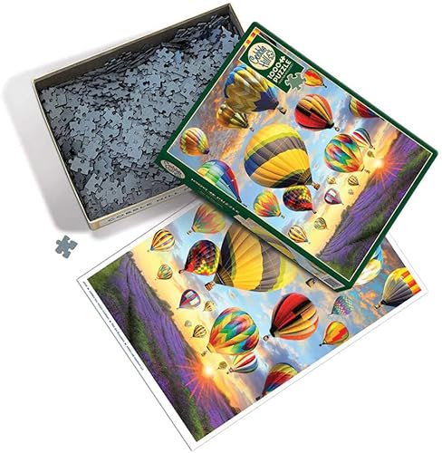 Miniatura 3 de Cobble Hill - Rompecabezas de 1000 piezas, globos de aire caliente, póster de muestra incluido