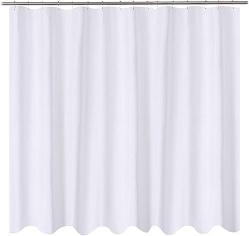 Miniatura 74 de N&Y Home Cortina o forro de tela para ducha, lavable a máquina, estrecho, negro, de 36 x 72 pulgadas