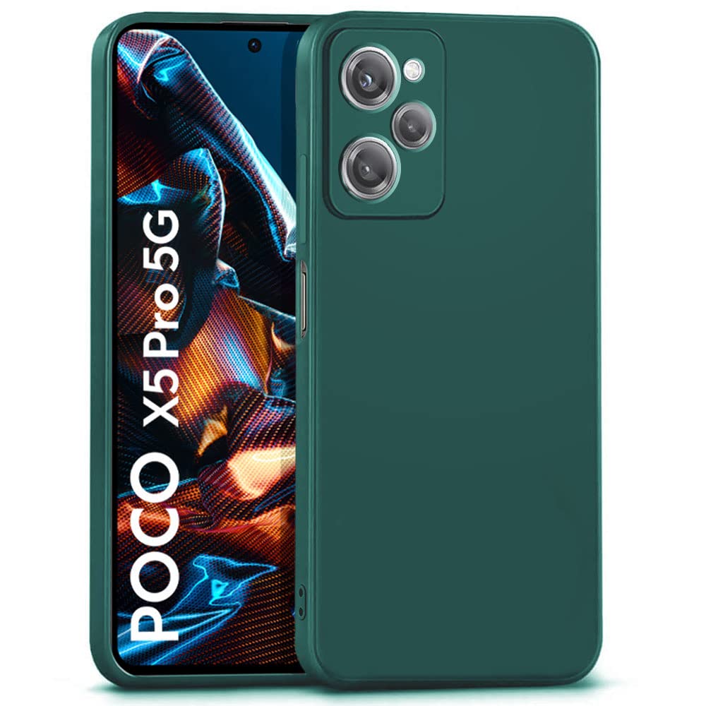 WOW IMAGINE Ultra Slim Soft Rubberised Back Cover Case for Poco X5 Pro 5G | Inner Velvet Fabric Lining | Matte Silicone Flexible Camera Protection Back Cover – Green (B0BVKKCT7R) Amazon Price History, Amazon Price Tracker