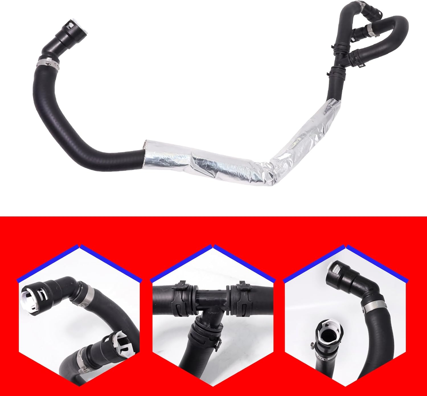 SMMS JL1Z-18472-B HVAC Heater Water Inlet Hose Fit for Ford Expedition 2018 2019 2020 2021, for Lincoln Navigator 2018-2022 3.5L V6 Replace OE JL1Z18472B KH-914