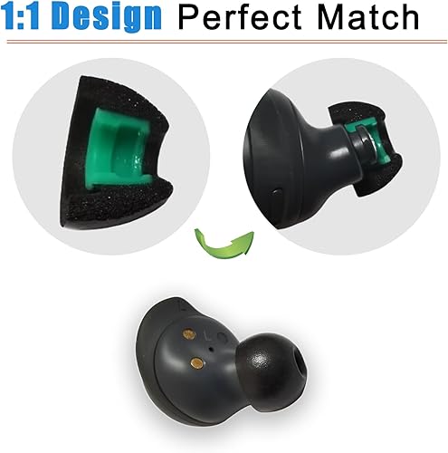 Miniatura 3 de Puntas de espuma viscoelástica para Galaxy Buds FE, almohadillas de repuesto para auriculares Samsung Galaxy Buds+Galaxy Buds 2 compatibles con