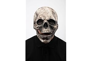 Creepy Full Head Skull Mask with Moving Jaw: Unleash Realistic Halloween Thrills