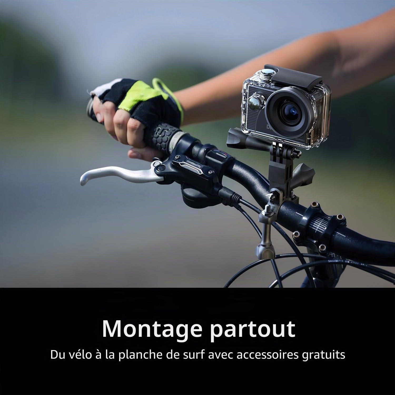 Dragon Touch Vision 3 Caméra Sport 4K30FPS 20MP Action Cam sous-Marine WiFi