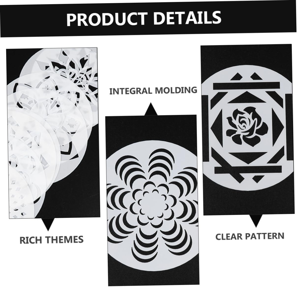 SEWACC 126pièces Pochoirs Mandala Pour Peinture Modèles Pet Flexibles Et Pour Créations Artistiques Sur Sols Murs Et Meubles