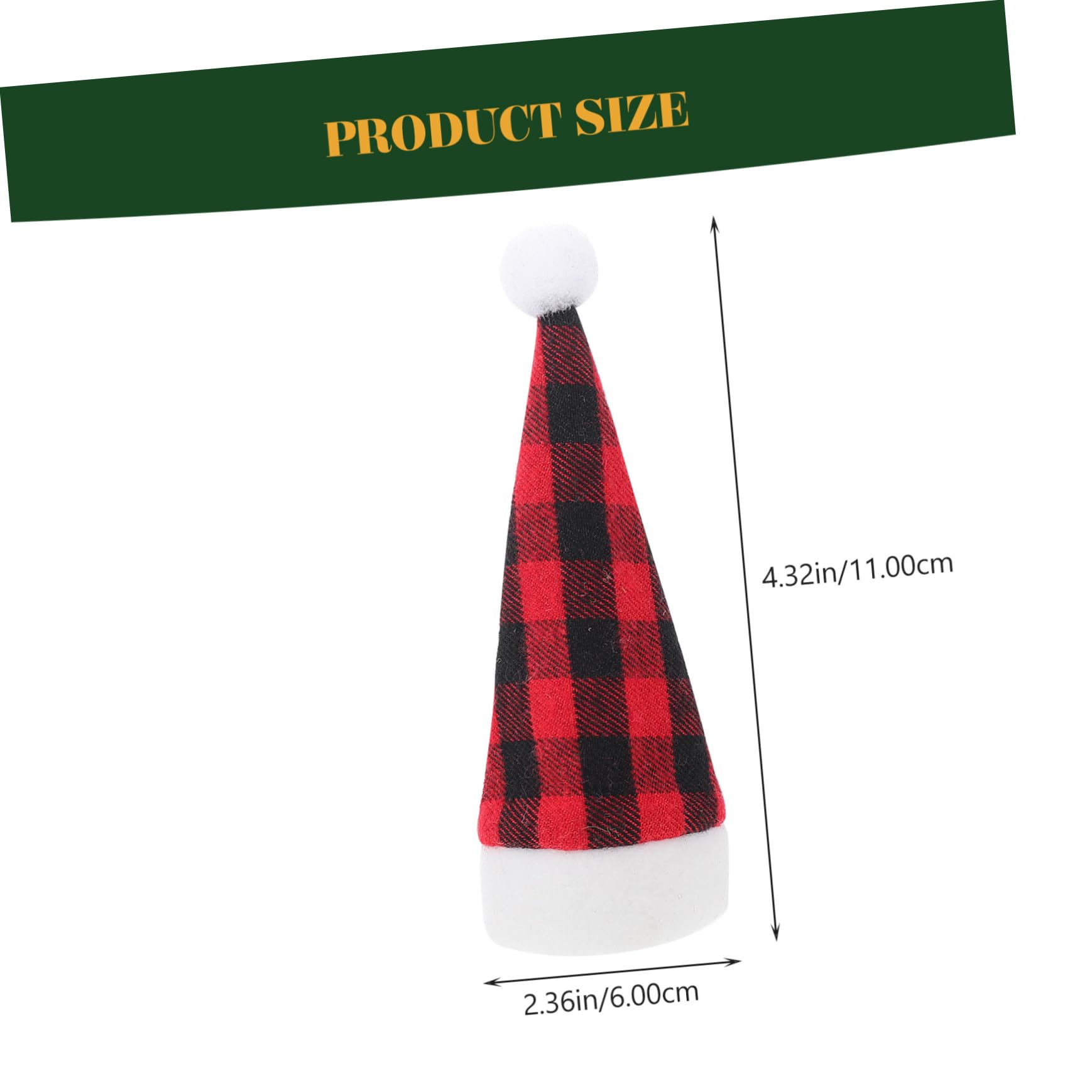 Ciieeo 12pcs Christmas Santa Hat Cutlery Holder Pouches Festive Utensil Bags for Dinner Table Decor Cloth Christmas Silverware Holders