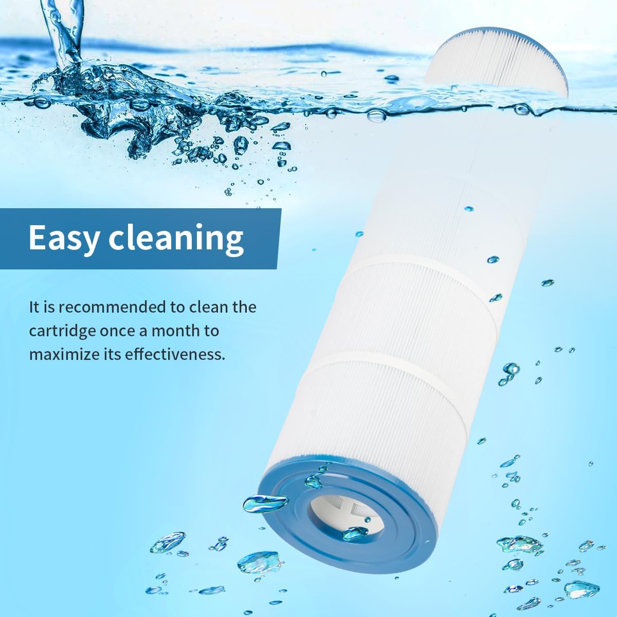 PLF106A Cartuchos de Filtro de Repuesto compatibles con Hayward CX880XRE,C4020, C4025, C4030,PA106, C-7488, FC-1226, 106 sq. ft,Accesorios de filtros