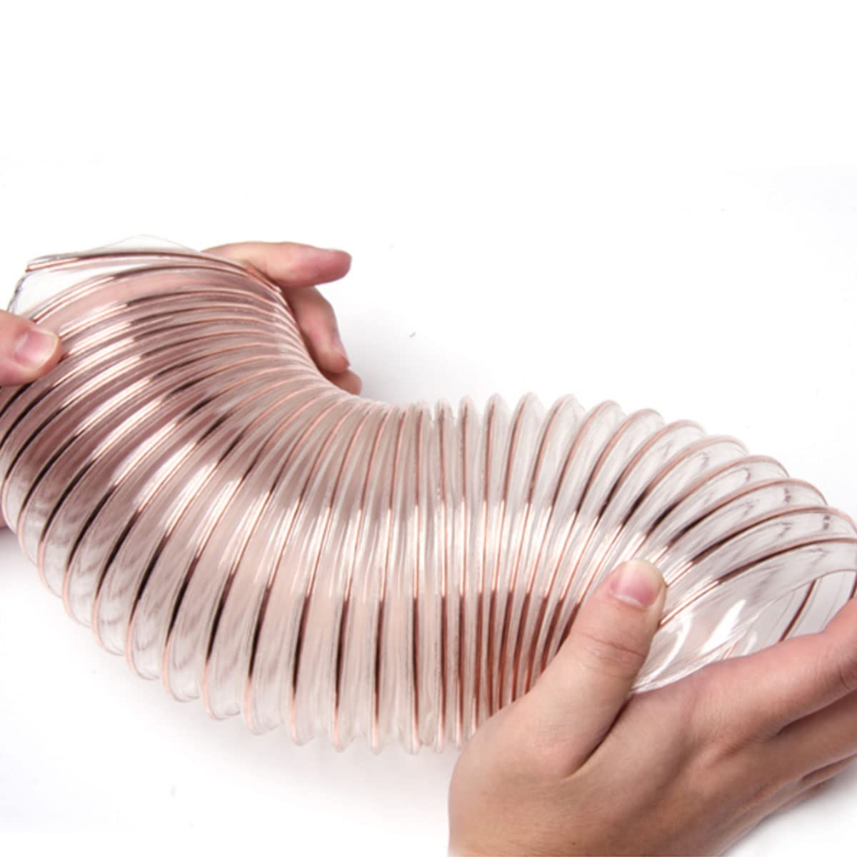 Tuyau pneumatique Flexible en polyuréthane, conduit d'air Transparent en polyuréthane PU peut être utilisé comme tuyau de machines à bois,(38mm)