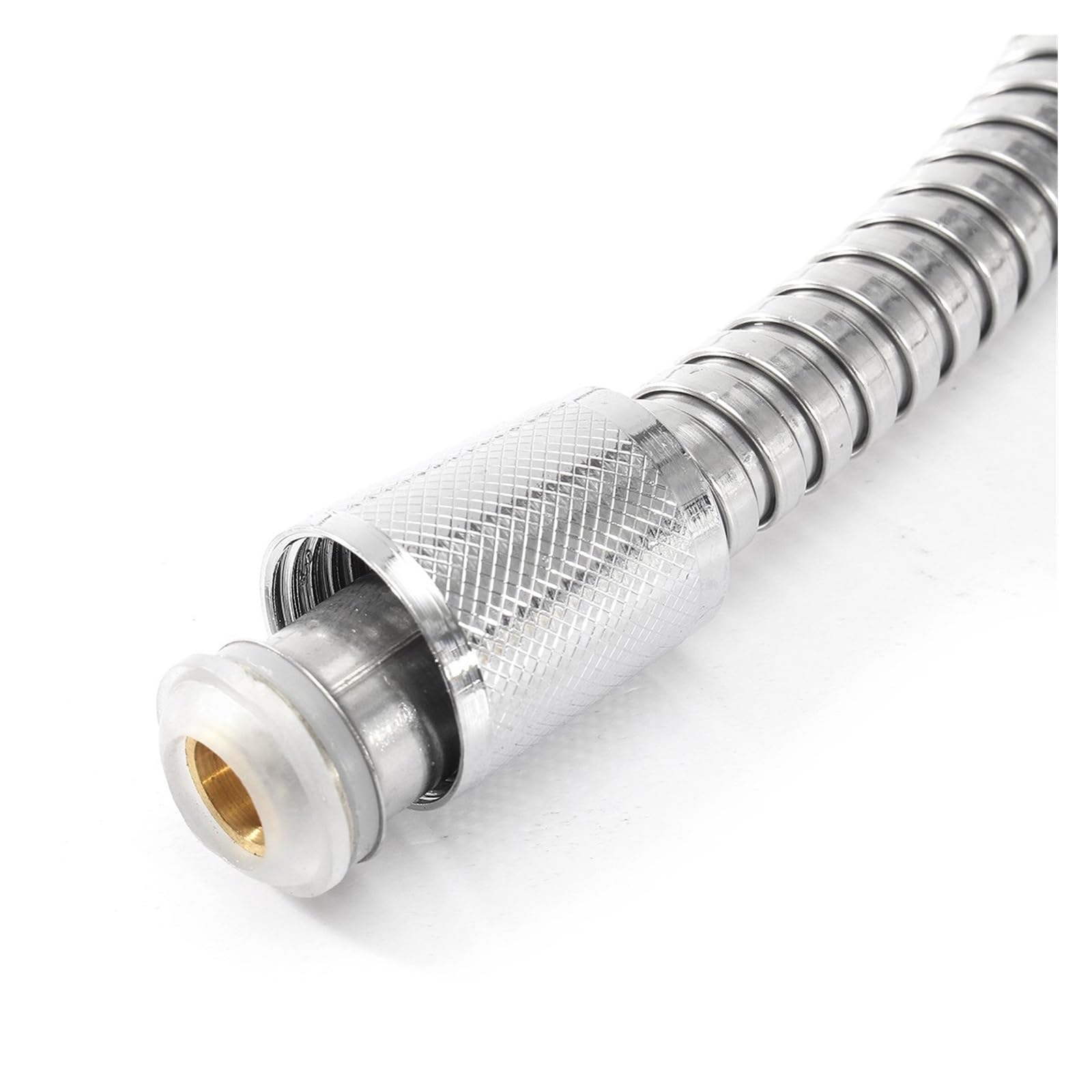 Manguera de ducha universal de acero inoxidable flexible de 1,5 m, tubo de repuesto antitorsión Ch compatible con todas las duchas y fácil de instalar