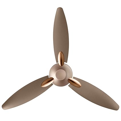 (Renewed) Usha Bloom Daffodil Goodbye Dust Ceiling Fan 1250mm, Sparkle Golden and Brown